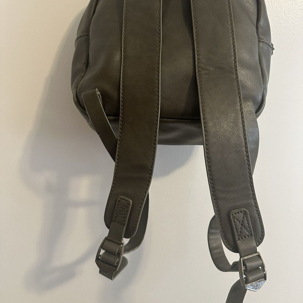 Universal Threads Small Army Green Backpack Faux Leather - Picture 6 of 7